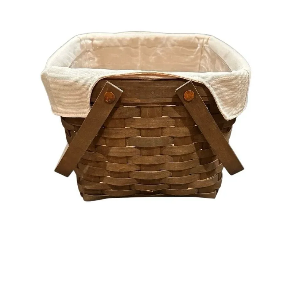 Longaberger Picnic Tote with Lid, Liner, Protector